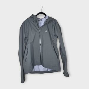 7Mesh Skypilot Cycling Rain Jacket Waterproof Green Hooded Womens L